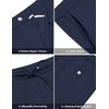image:imageCOOFANDY Mens Casual Cotton Linen Pants Lightweight Beach Dress PantNavy Blue