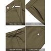 image:imageCOOFANDY Mens Casual Cotton Linen Pants Lightweight Beach Dress PantOlive Green