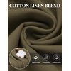 image:imageCOOFANDY Mens Casual Cotton Linen Pants Lightweight Beach Dress PantOlive Green