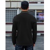 image:imageCOOFANDY Mens Long Sleeve Polo Shirts Cotton Casual Polos Button Tee ShirtDark Blue