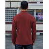 image:imageCOOFANDY Mens Long Sleeve Polo Shirts Cotton Casual Polos Button Tee ShirtWine Red