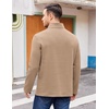 image:imageCOOFANDY Mens Quarter Zip Pullover Casual Mock Neck Sweatshirt Premium Cotton Long Sleeve ShirtsKhaki