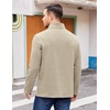 image:imageCOOFANDY Mens Quarter Zip Pullover Casual Mock Neck Sweatshirt Premium Cotton Long Sleeve ShirtsMoon Grey