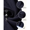 image:imageCOOFANDY Mens Quarter Zip Pullover Sweater Regular Fit Fleece SweatshirtBlack