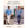 image:imageCOOFANDY Mens Quarter Zip Pullover Sweater Regular Fit Fleece SweatshirtBlue