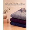image:imageCOOFANDY Mens Quarter Zip Pullover Sweater Regular Fit Fleece SweatshirtNavy Blue