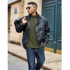 image:imageCOOFANDY Quarter Zip Pullover Men Lightweight Mock Neck Sweatshirt Cotton Long Sleeve Casual SweaterArmy Green
