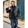 image:imageCOOFANDY Quarter Zip Pullover Men Lightweight Mock Neck Sweatshirt Cotton Long Sleeve Casual SweaterBlack