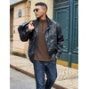 image:imageCOOFANDY Quarter Zip Pullover Men Lightweight Mock Neck Sweatshirt Cotton Long Sleeve Casual SweaterBrown
