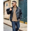 image:imageCOOFANDY Quarter Zip Pullover Men Lightweight Mock Neck Sweatshirt Cotton Long Sleeve Casual SweaterKhaki