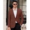 image:imageCOOFANDY Men Casual Blazer One Button Sport Coat Lightweight Suit JacketDark Red