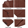 image:imageCOOFANDY Men Casual Blazer One Button Sport Coat Lightweight Suit JacketDark Red