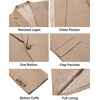 image:imageCOOFANDY Men Casual Blazer One Button Sport Coat Lightweight Suit JacketKhkai