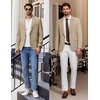 image:imageCOOFANDY Men Casual Blazer One Button Sport Coat Lightweight Suit JacketLight Khaki