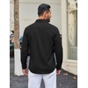 image:imageCOOFANDY Men Casual Button Down Shirt Long Sleeve Untucked Denim Dress ShirtBlack