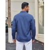 image:imageCOOFANDY Men Casual Button Down Shirt Long Sleeve Untucked Denim Dress ShirtBlue
