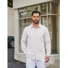 image:imageCOOFANDY Men Casual Button Down Shirt Long Sleeve Untucked Denim Dress ShirtWhite