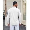 image:imageCOOFANDY Men Casual Button Down Shirt Long Sleeve Untucked Denim Dress ShirtWhite