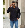 image:imageCOOFANDY Men Western Cowboy Shirt Casual Button Down Work Shirt with PocketNavy Blue