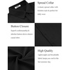 image:imageCOOFANDY Mens Button Down Shirt Short Sleeve Casual Shirts for Summer Beach Vacation ShirtsBlack