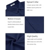image:imageCOOFANDY Mens Button Down Shirt Short Sleeve Casual Shirts for Summer Beach Vacation ShirtsBlue Violet