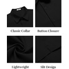 image:imageCOOFANDY Mens Button Down Shirts Short Sleeve Casual Shirt Summer Untucked Dress ShirtsBlack
