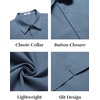 image:imageCOOFANDY Mens Button Down Shirts Short Sleeve Casual Shirt Summer Untucked Dress ShirtsCaptain Blue