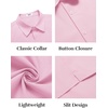 image:imageCOOFANDY Mens Button Down Shirts Short Sleeve Casual Shirt Summer Untucked Dress ShirtsPink