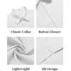 image:imageCOOFANDY Mens Button Down Shirts Short Sleeve Casual Shirt Summer Untucked Dress ShirtsWhite
