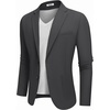 image:imageCOOFANDY Mens Casual Blazer Jacket Slim Fit Two Button Suit JacketsDark Grey