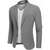 image:imageCOOFANDY Mens Casual Blazer Jacket Slim Fit Two Button Suit JacketsGrey