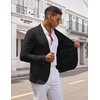 image:imageCOOFANDY Mens Casual Blazer Knit Sport Coat Regular Fit Suit JacketBlack