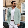 image:imageCOOFANDY Mens Casual Blazer Knit Sport Coat Regular Fit Suit JacketGreen