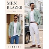 image:imageCOOFANDY Mens Casual Blazer Knit Sport Coat Regular Fit Suit JacketGreen