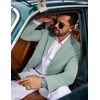 image:imageCOOFANDY Mens Casual Blazer Knit Sport Coat Regular Fit Suit JacketGreen