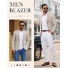 image:imageCOOFANDY Mens Casual Blazer Knit Sport Coat Regular Fit Suit JacketKhaki