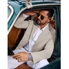 image:imageCOOFANDY Mens Casual Blazer Knit Sport Coat Regular Fit Suit JacketKhaki