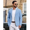 image:imageCOOFANDY Mens Casual Blazer Knit Sport Coat Regular Fit Suit JacketLight Blue