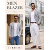 image:imageCOOFANDY Mens Casual Blazer Knit Sport Coat Regular Fit Suit JacketLight Grey