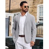 image:imageCOOFANDY Mens Casual Blazer Knit Sport Coat Regular Fit Suit JacketLight Grey
