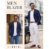 image:imageCOOFANDY Mens Casual Blazer Knit Sport Coat Regular Fit Suit JacketNavy Blue