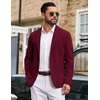 image:imageCOOFANDY Mens Casual Blazer Knit Sport Coat Regular Fit Suit JacketWine Red