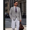 image:imageCOOFANDY Mens Casual Blazer Lightweight Sport Coats Business Suit JacketLight Gray