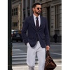 image:imageCOOFANDY Mens Casual Blazer Lightweight Sport Coats Business Suit JacketNavy Blue