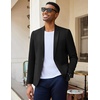 image:imageCOOFANDY Mens Casual Blazer Slim Fit Lightweight Sport Coat One Button Suit JacketBlack