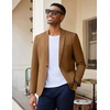 image:imageCOOFANDY Mens Casual Blazer Slim Fit Lightweight Sport Coat One Button Suit JacketBrown