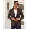 image:imageCOOFANDY Mens Casual Blazer Slim Fit Lightweight Sport Coat One Button Suit JacketDark Brown