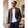 image:imageCOOFANDY Mens Casual Blazer Slim Fit Lightweight Sport Coat One Button Suit JacketDark Brown