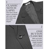 image:imageCOOFANDY Mens Casual Blazer Slim Fit Lightweight Sport Coat One Button Suit JacketDark Gray