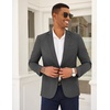image:imageCOOFANDY Mens Casual Blazer Slim Fit Lightweight Sport Coat One Button Suit JacketDark Gray